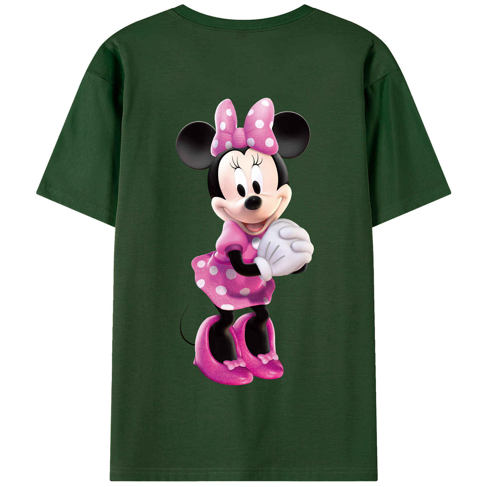 （画像用） ミッキーマウス Mickey Mouse 綿100％半袖Tシャツ（背面プリント）
